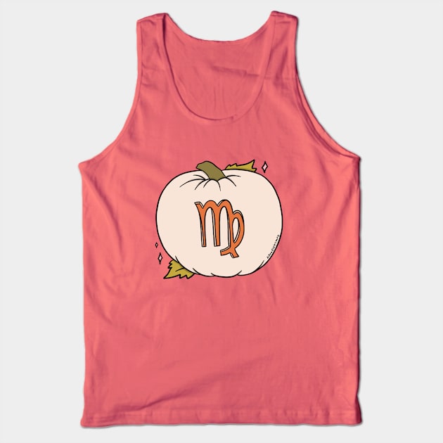 Virgo Pumpkin Tank Top by Doodle by Meg